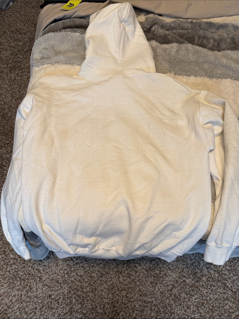 Gildan White Hoodie with Black Food Truck Graphic - Picture 3 of 3